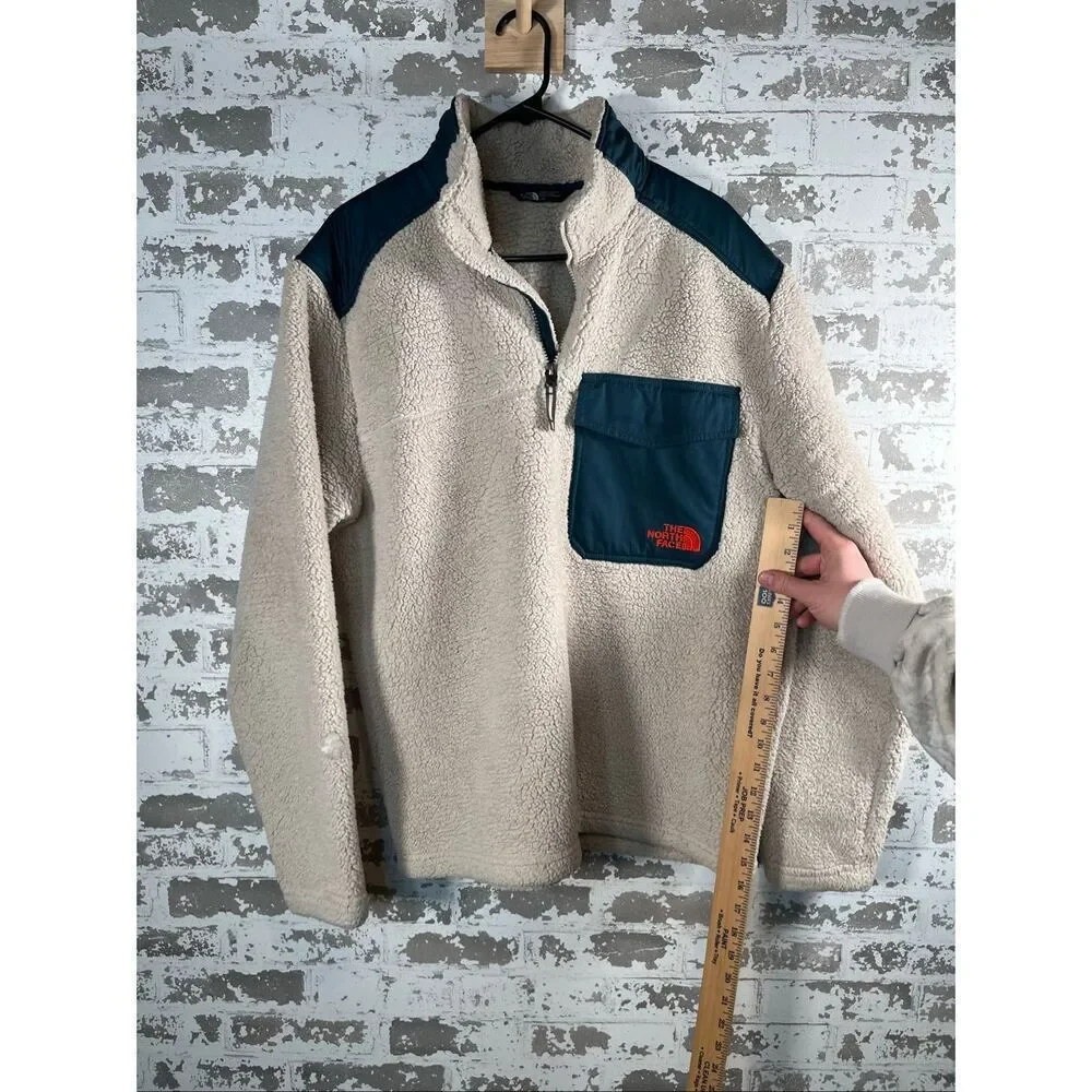 The North Face | men teddy bear sherpa pullover 1/4 zip